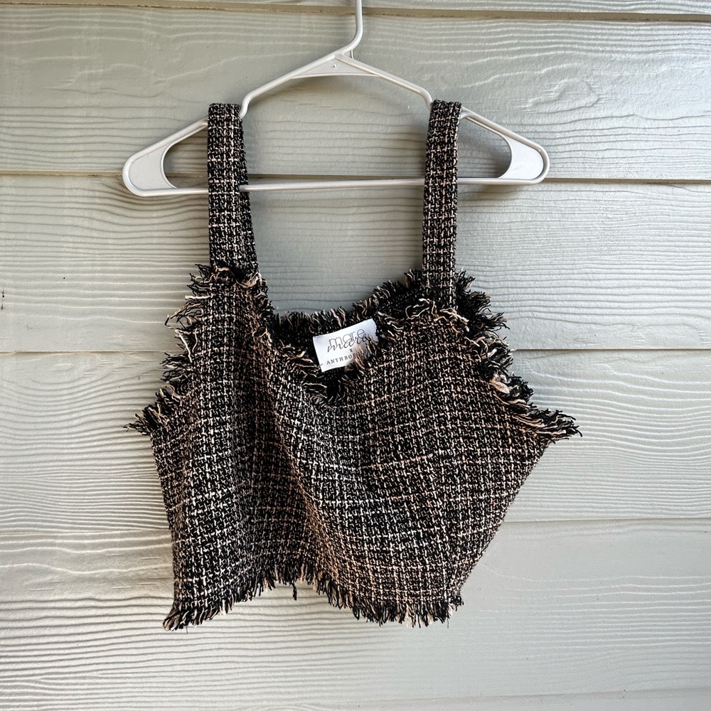 Anthropologie x Mare Mare Fringe Knit Crop
